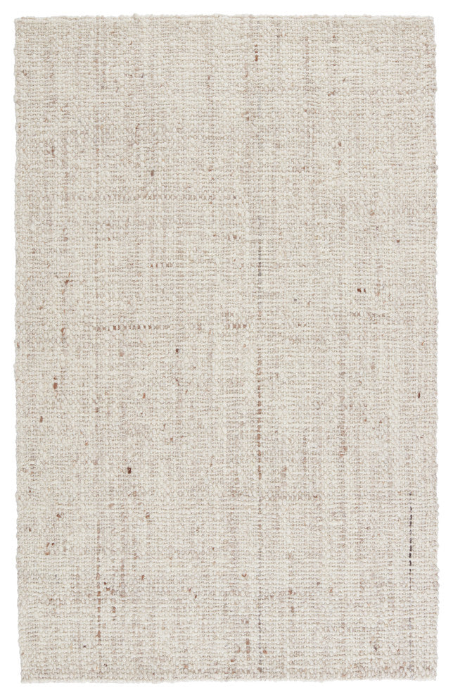 Jaipur Living Season Handmade Solid Area Rug, Cream/Tan, 5''x8''