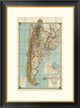 Nuevo Mapa De La Republica Argentina, Chile, Uruguay Y Paraguay, 1914, 24"x32"