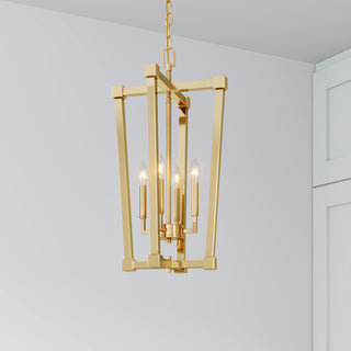 5-Light 13" Pendant, Modern Gold