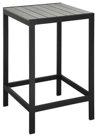 Maine Outdoor Patio Bar Table, Brown Gray