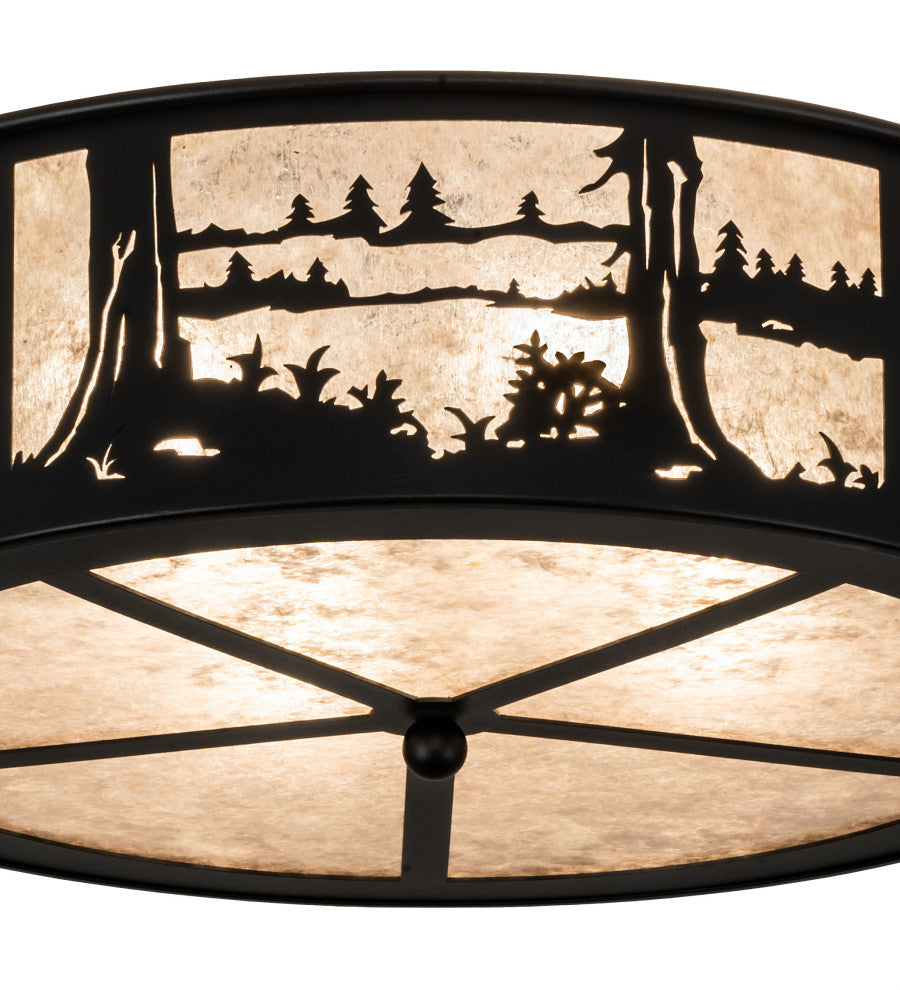 22 Wide Quiet Pond Flushmount