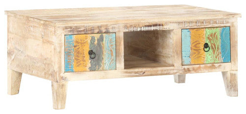 vidaXL Coffee Table End Table Living Room Side Sofa Table Solid Wood Acacia