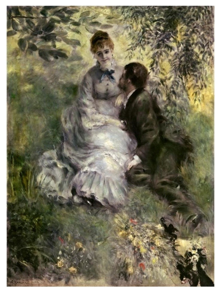 "The Lovers" Digital Paper Print by Pierre-Auguste Renoir, 24"x32"