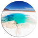 Beautiful Salinas Lake In Argentina, Landscape Round Wall Art, 23"