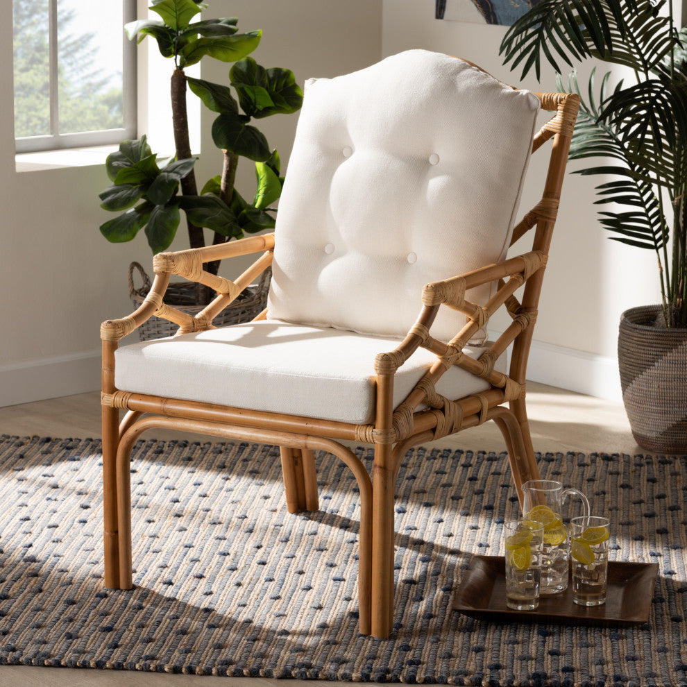 Aiszh California Coastal Rattan Arm Chair