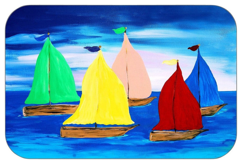 Sailing Plush Bth Mat, 30"x20"
