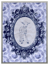 Toile Lamb Fine Art Print, Silver, 20"x15"