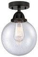 INNOVATIONS LIGHTING 288-1C-BK-G204-8-LED Beacon 1 Light 8 inch Semi-Flush Mount