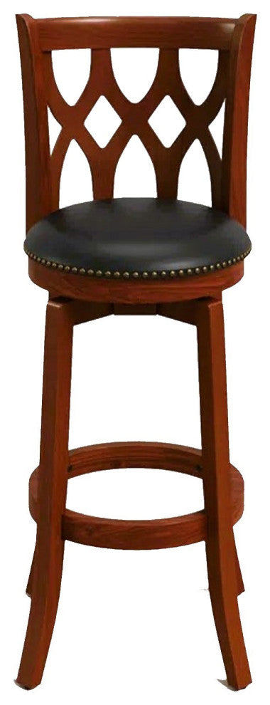 Cathedral Bar Stool, 29", Cherry
