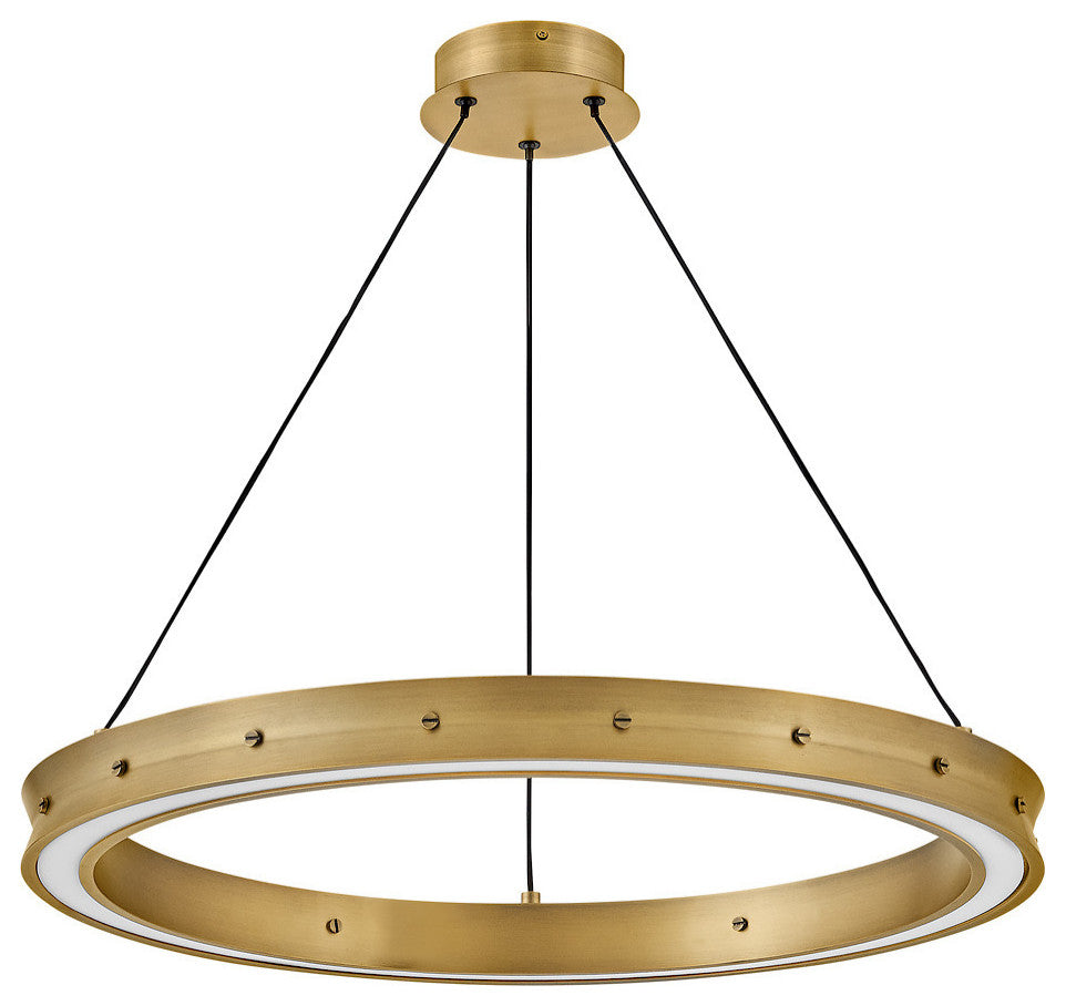 Fredrick Ramond Althea Medium Chandelier, Lacquered Brass