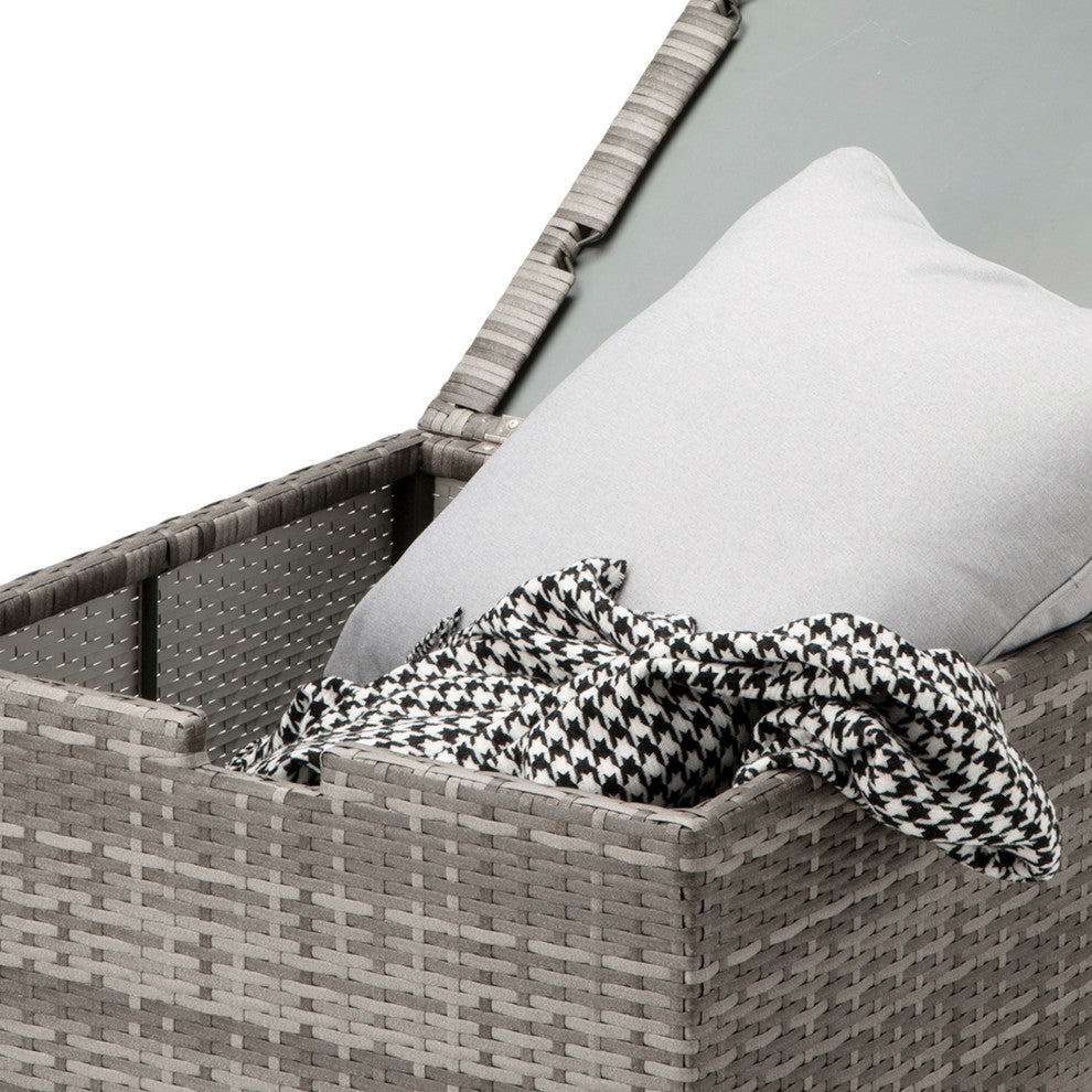 10 Piece Outdoor Patio All-Weather Wicker Sectional
