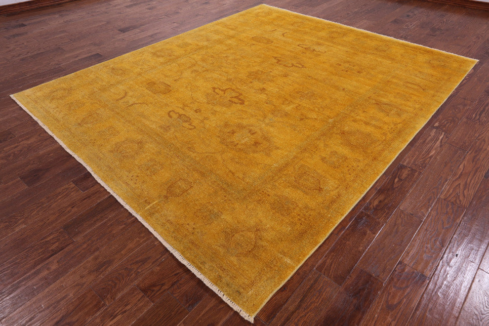 Overdyed Full Pile Hand Knotted Wool Rug 8' 0" X 9' 9" - WR1299