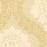 Shades, Damask Geometric Graphic Cream Wallpaper Roll