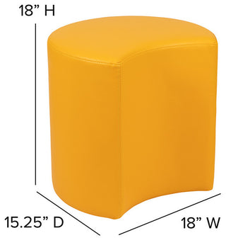 18" Soft Seating Moon-Yellow