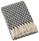 Soft Cotton Diamond Weave Throw, Natural