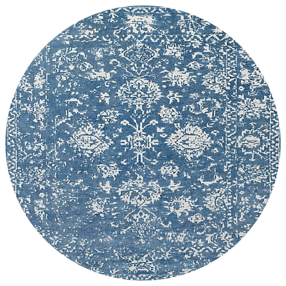 Ahgly Company Indoor Round Mid-Century Modern Area Rugs, 7' Round