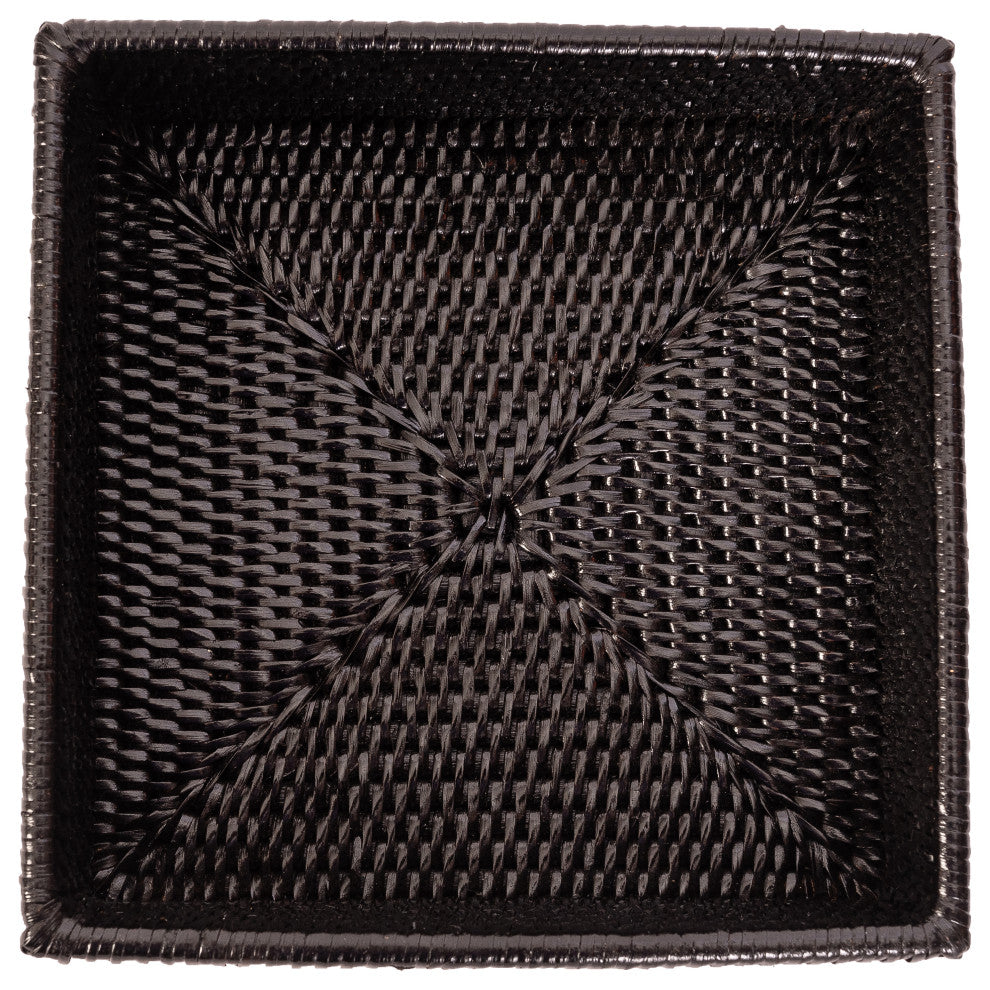 Artifacts Rattan™ Luncheon Napkin Holder, Tudor Black