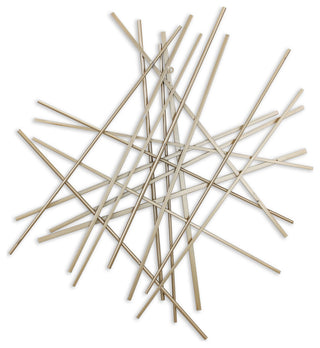 Avalon abstract, gold bar and panel wall dÃ©cor piece