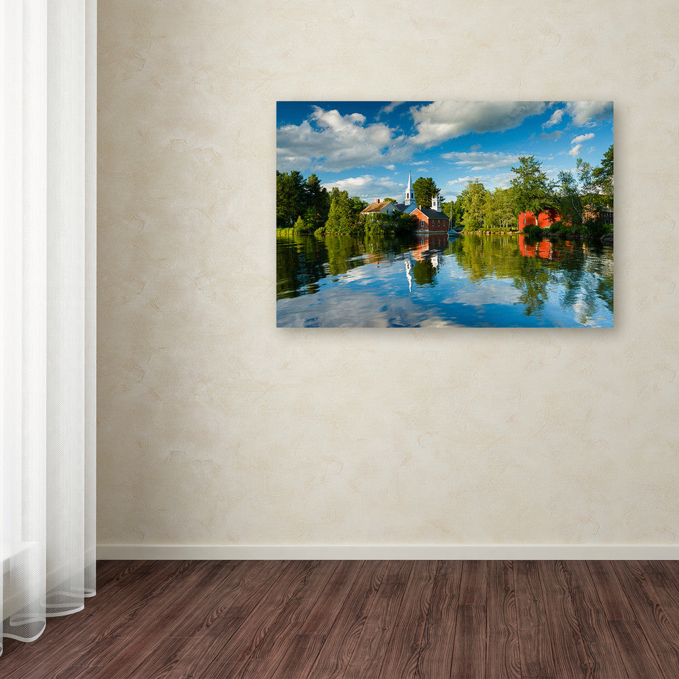 Michael Blanchette Photography 'Old Town Reflection' Canvas Art, 19"x12"