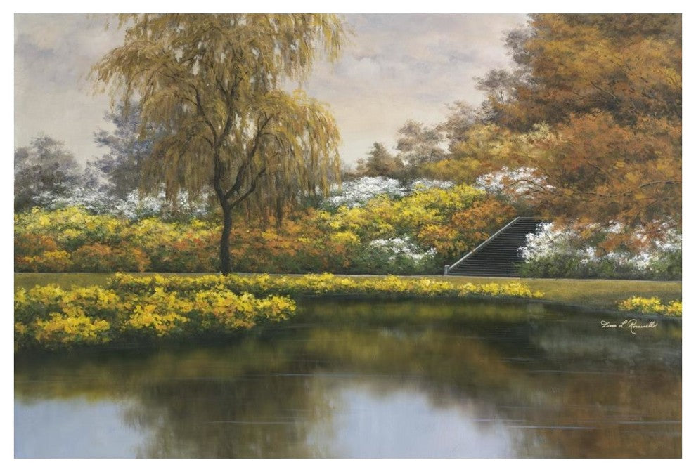 "Floral Gardens" Digital Paper Print by Diane Romanello, 50"x34"