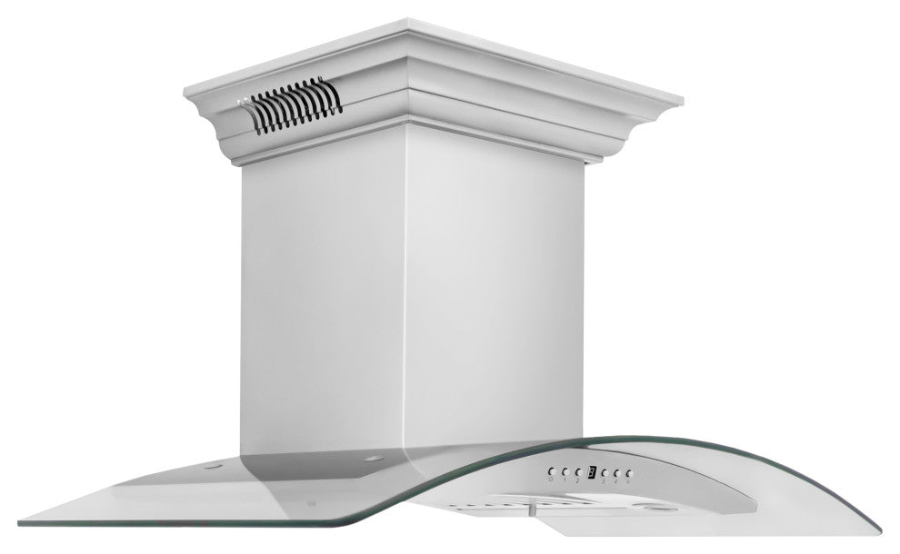 30" ZLINE CrownSound Ducted Vent Wall Mount Range Hood, KN4CRN-BT-30