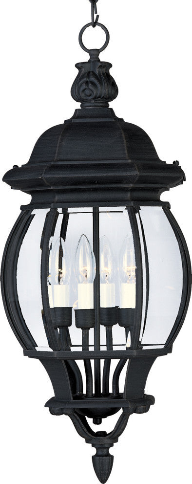 Maxim Crown Hill Four Light Outdoor Hanging Lantern 1039BK