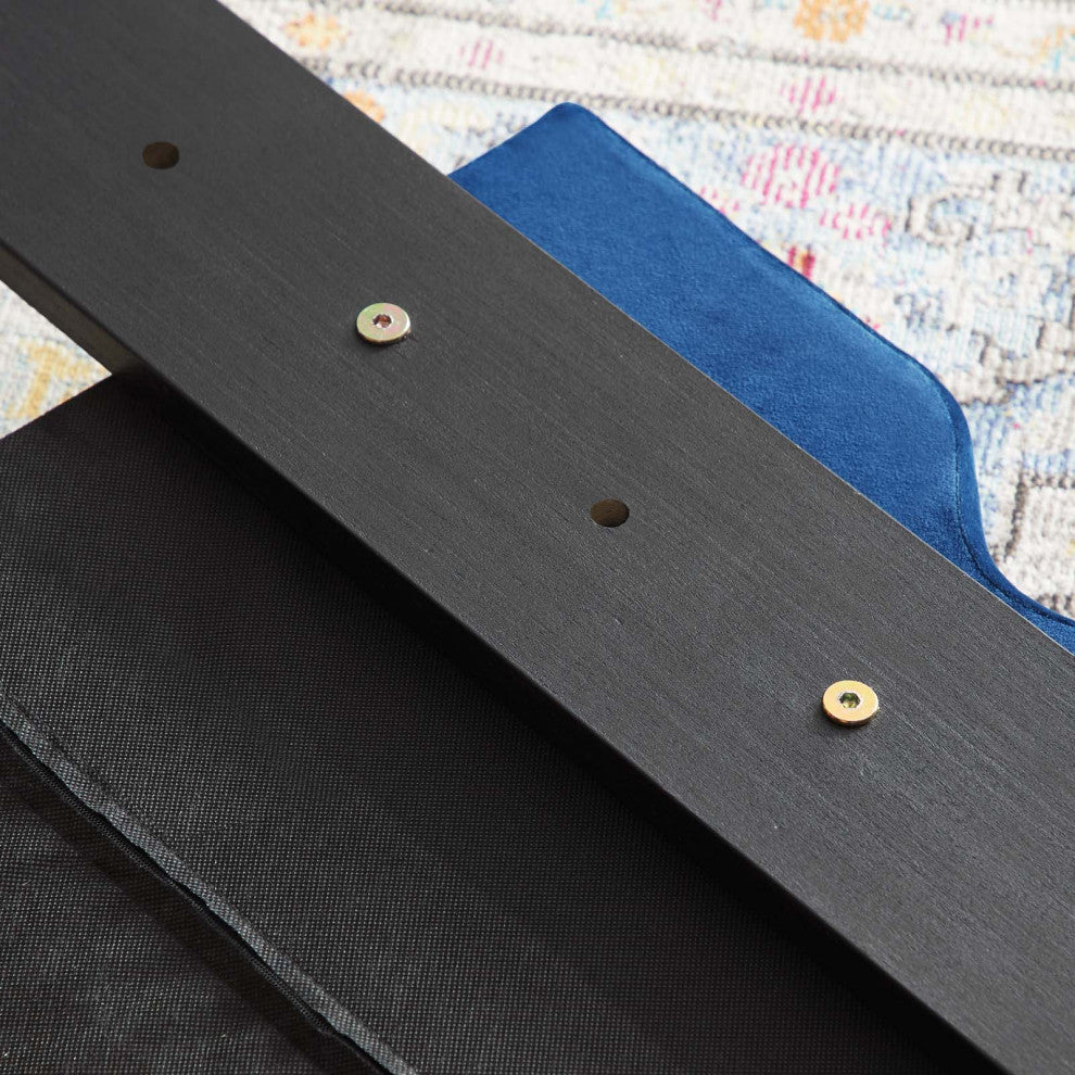 Diana Tufted Performance Velvet Twin Headboard Navy