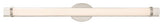 Contemporary Slice 36" LED Wall Vanity, Polished Nickel Finish