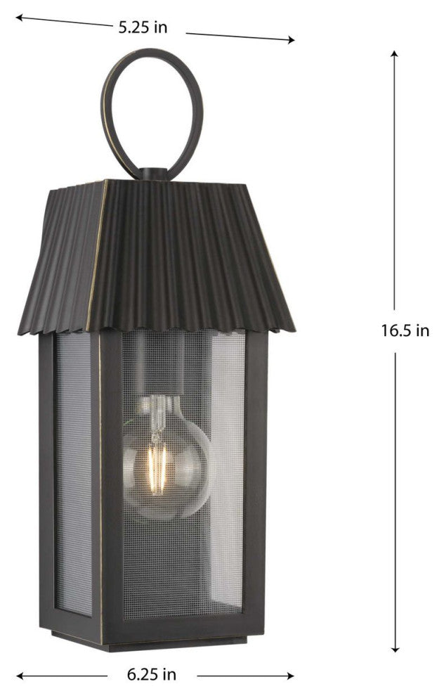 POINT DUMEÂ® Hook Pond Oil Rubbed Bronze Outdoor Wall Lantern with DURASHIELD