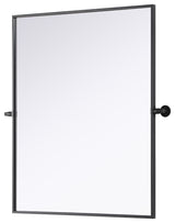 Home Living 30x36 Pivot Mirror, Black