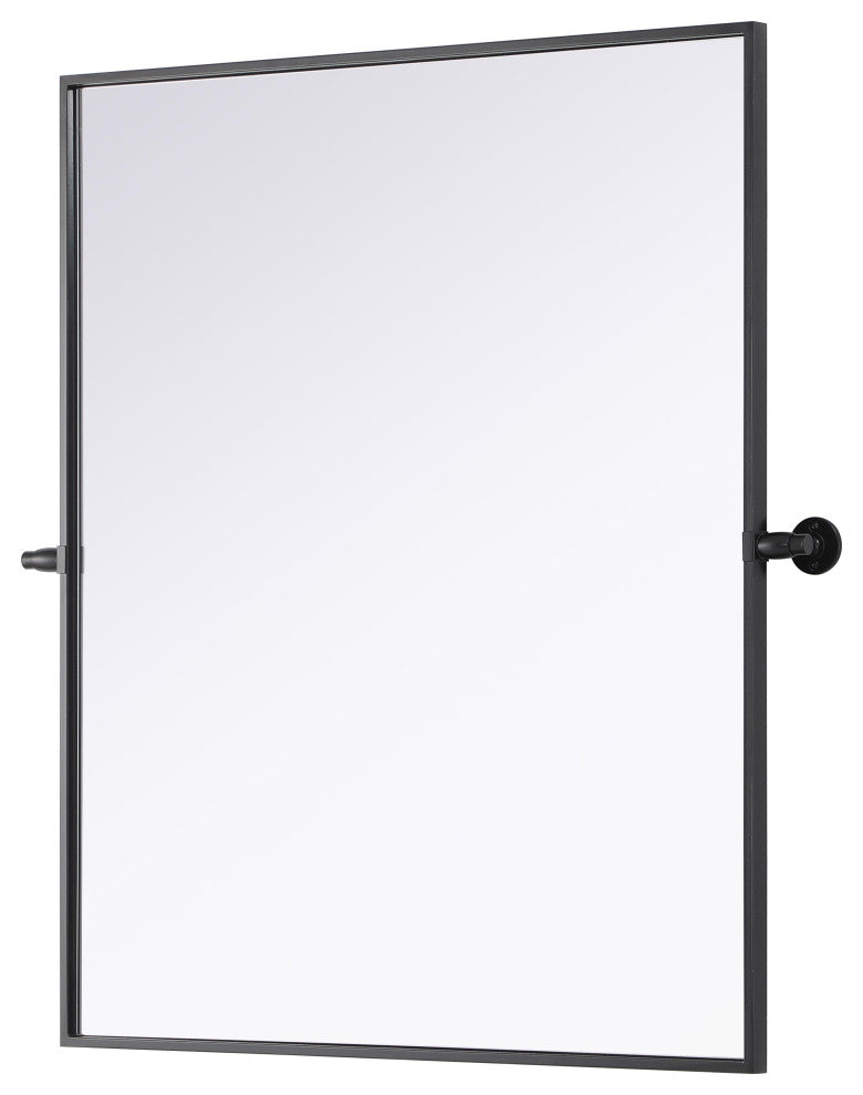 Home Living 30x36 Pivot Mirror, Black