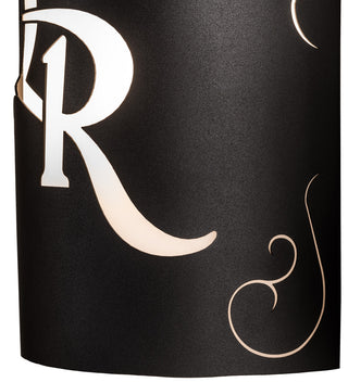 10 Wide Personalized QR Monogram Wall Sconce