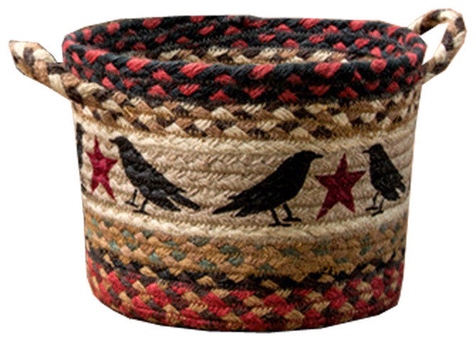 Crow and Star Utility Basket, 12"x8.5"