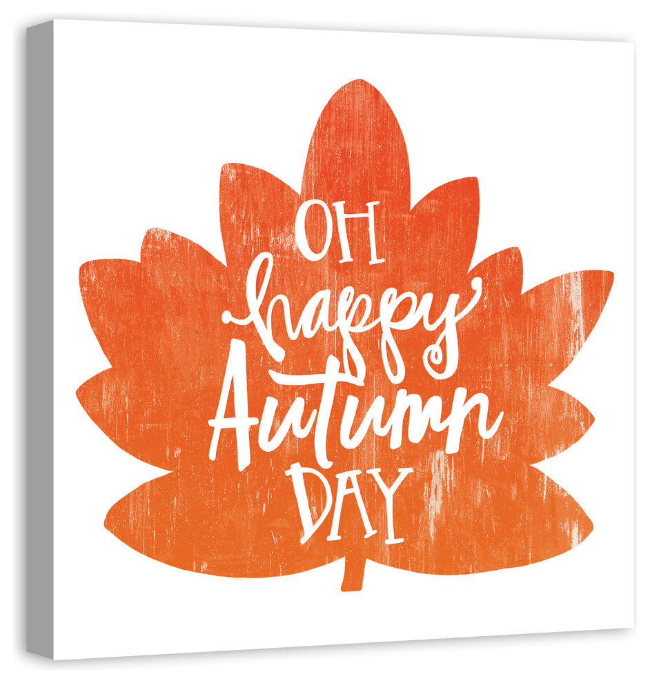 Oh Happy Autumn Day 30x30 Canvas Wall Art