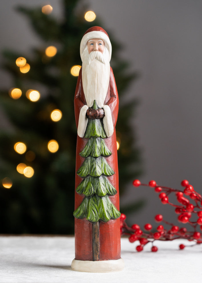 Santa Figurine, 2-Piece Set
