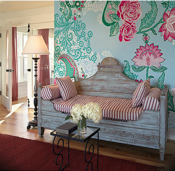 Paisley Rose Mural 8-739 by Komar