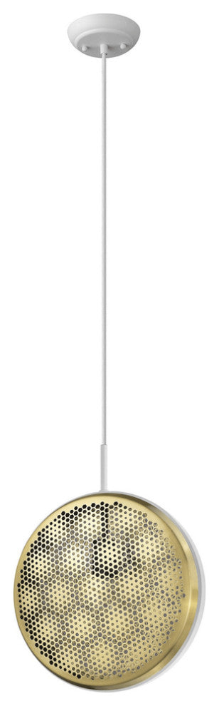 Tholos 1-Light White Pendant