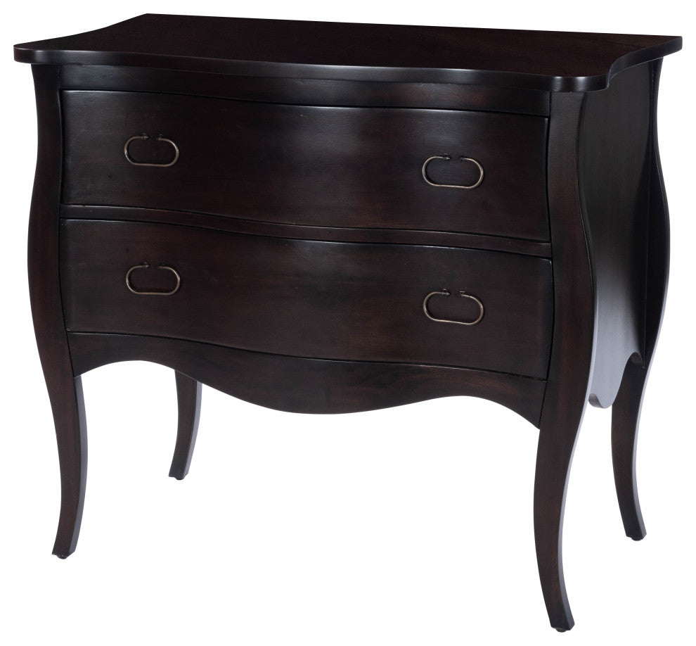 Front-facing full dresser with two drawers on a white background.