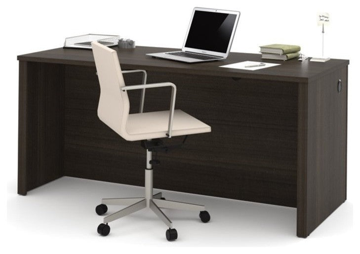 Embassy 66" Executive Desk, Dark Chocolate
