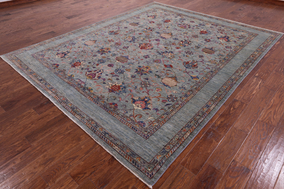 7' 10" X 9' 9" Hand-Knotted Persian Tabriz Rug Q5774