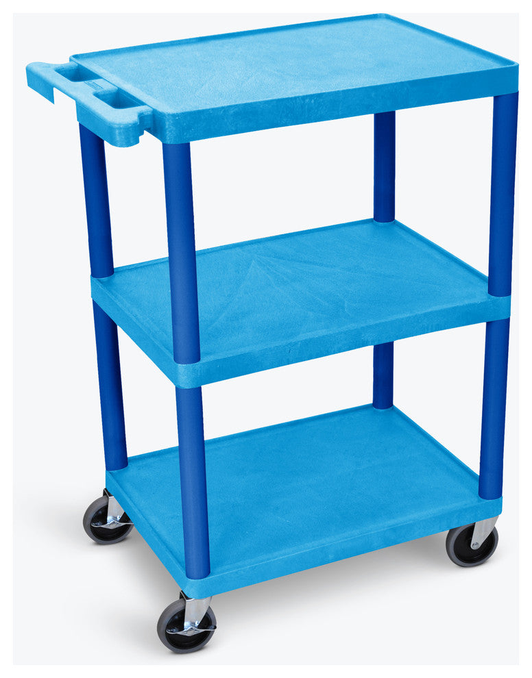 Flat Shelf Cart 3 Shelves