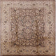 Ahgly Company Indoor Square Mid-Century Modern Area Rugs, 7' Square