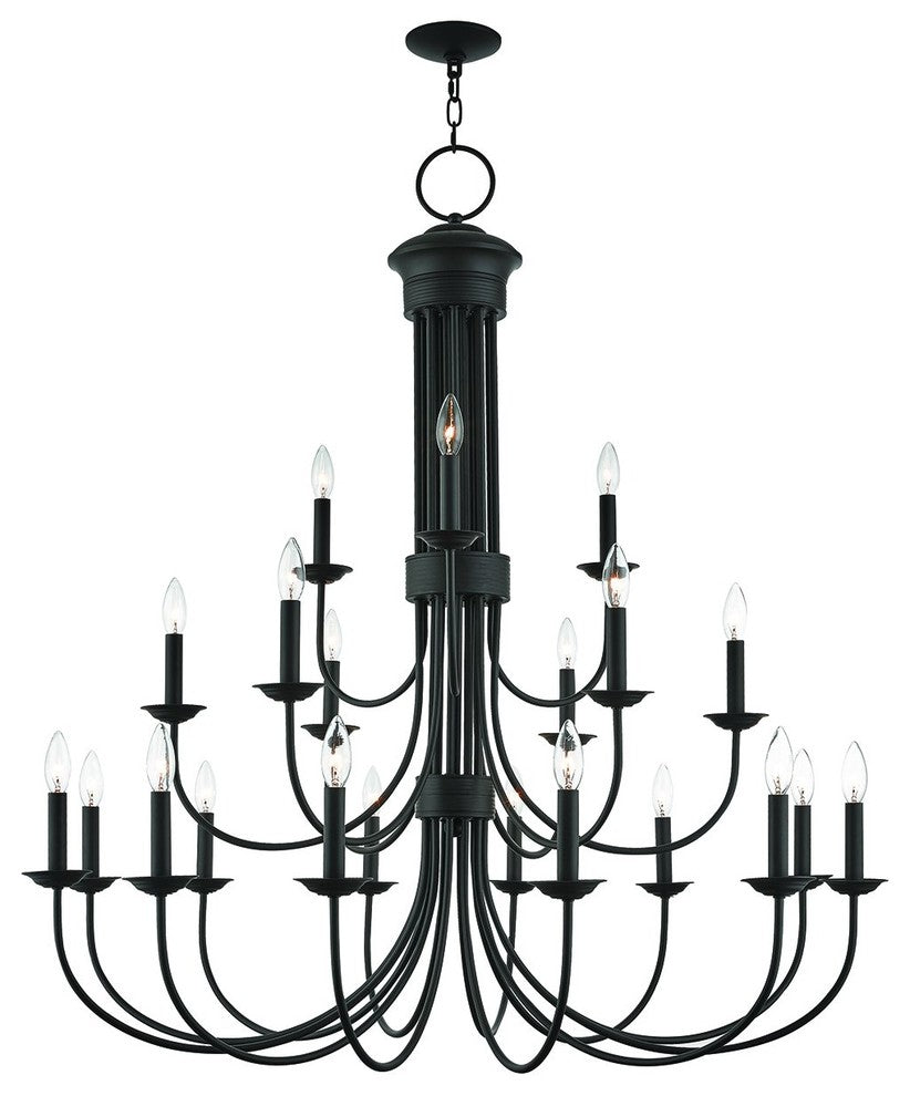 Livex Lighting Estate Light Foyer Chandelier, Bronze