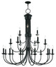 Livex Lighting Estate Light Foyer Chandelier, Bronze