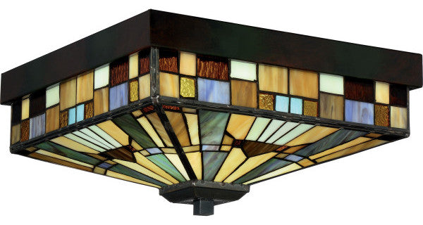 Inglenook 3-Light Flush Mount, Valiant Bronze