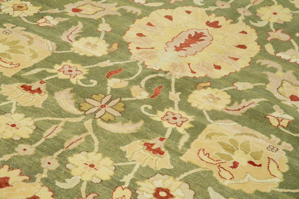 Rug N Carpet - Handwoven Oriental 8' 10" x 11' 10" Soft Oushak Area Rug