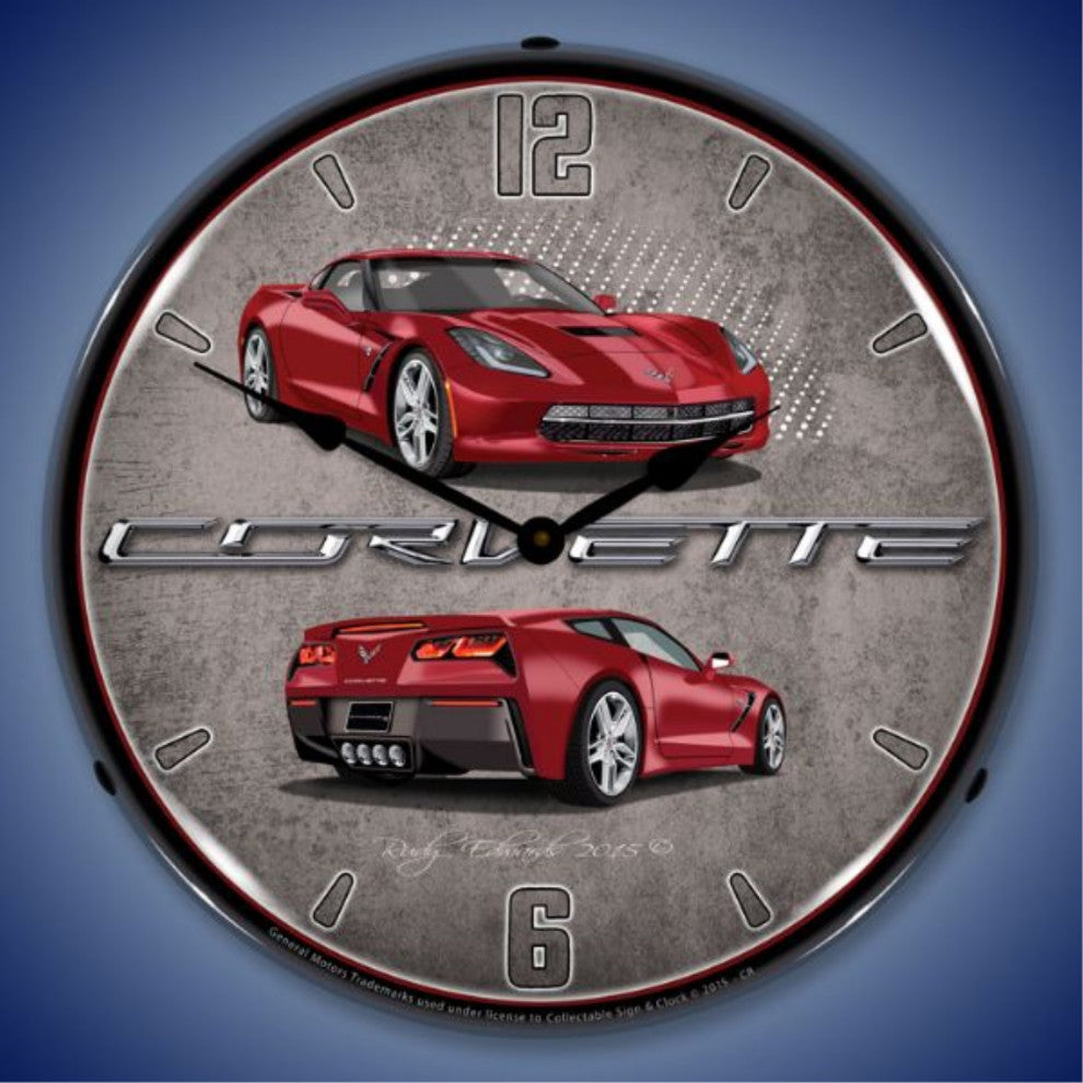 GMRE1502571 C7 Corvette Crystal Red Clock