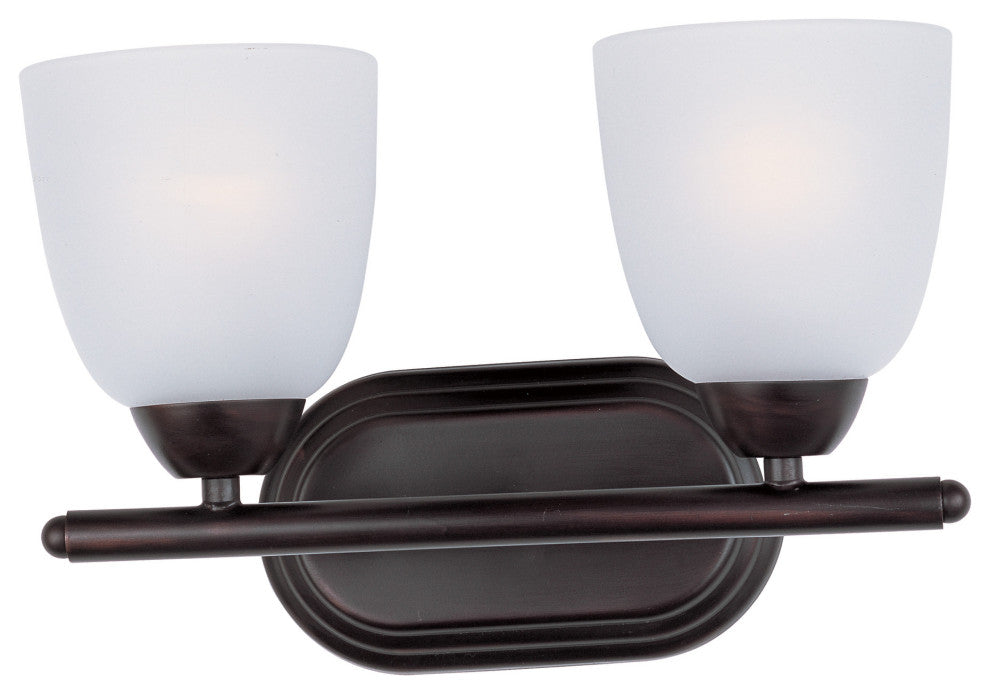 Maxim 11312 Axis 13"W Bath Light - Oil Rubbed Bronze / Frosted Glass