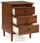 Classic Midcentury Modern 3-Drawer Solid Wood Nightstand, Walnut