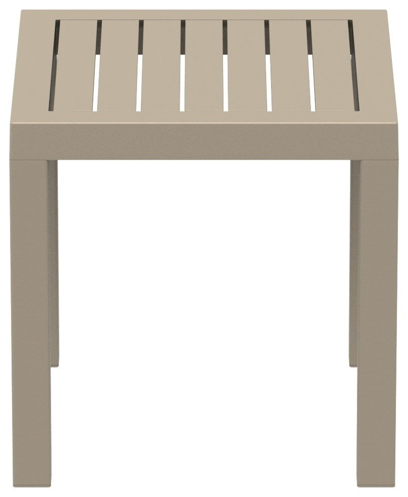 Compamia Ocean Outdoor Side Table, Taupe